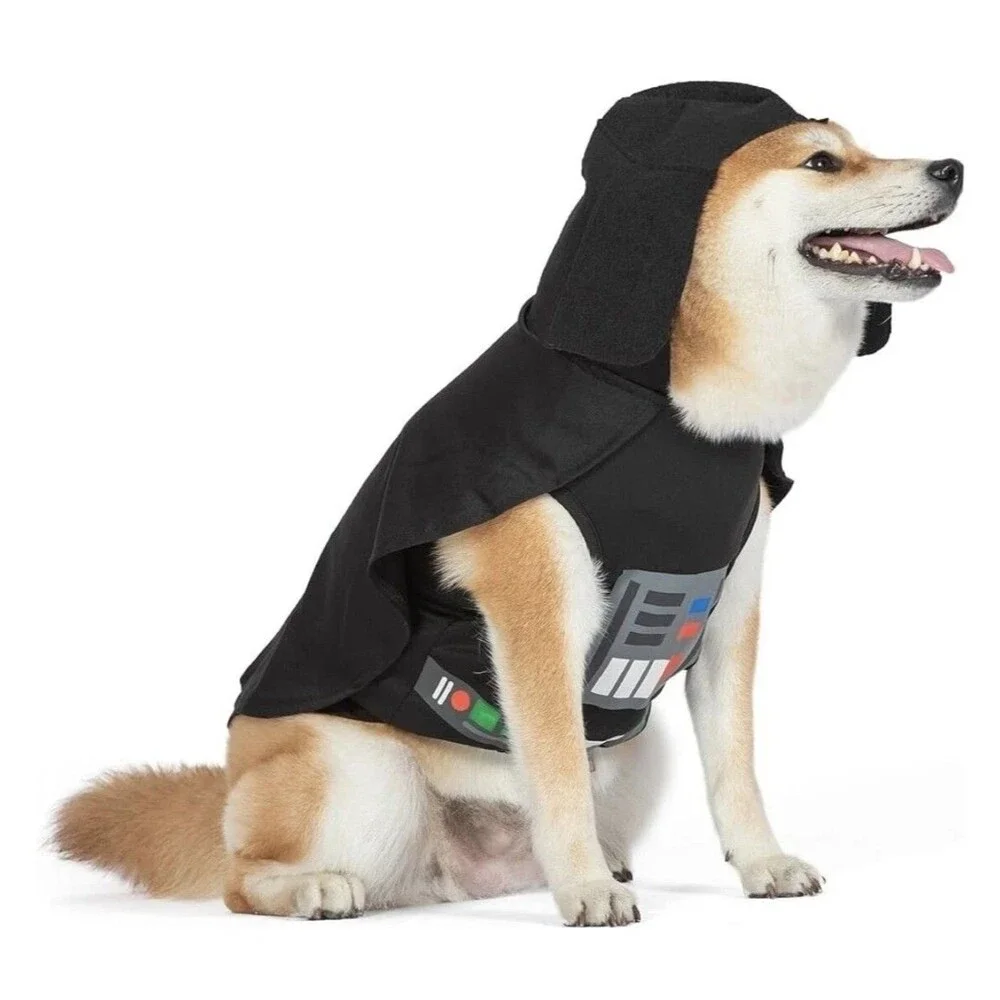 Star Wars Darth Vader Dog Costume Small Hood Cape Halloween New Futuristic